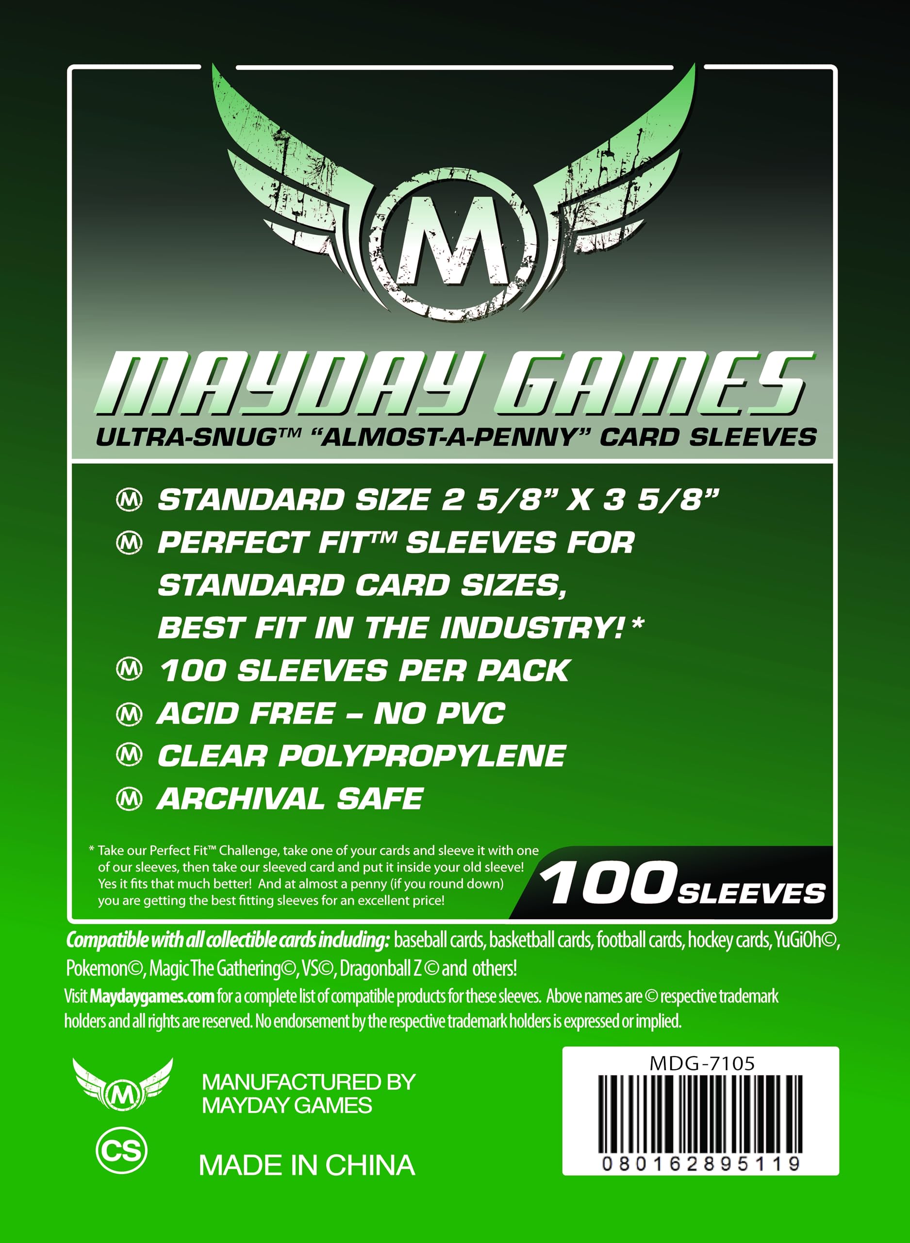 Amazon.com: Ultra Snug Almost A Penny Card Sleeve : Toys & Games